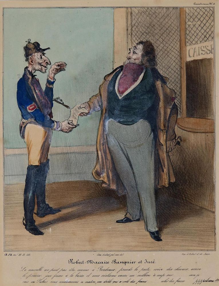 Große Abbildung Nr.1: 130-3962 Daumier, Honore.: (Künstlergraphik, Karikatur, Juridica und Kriminologie)