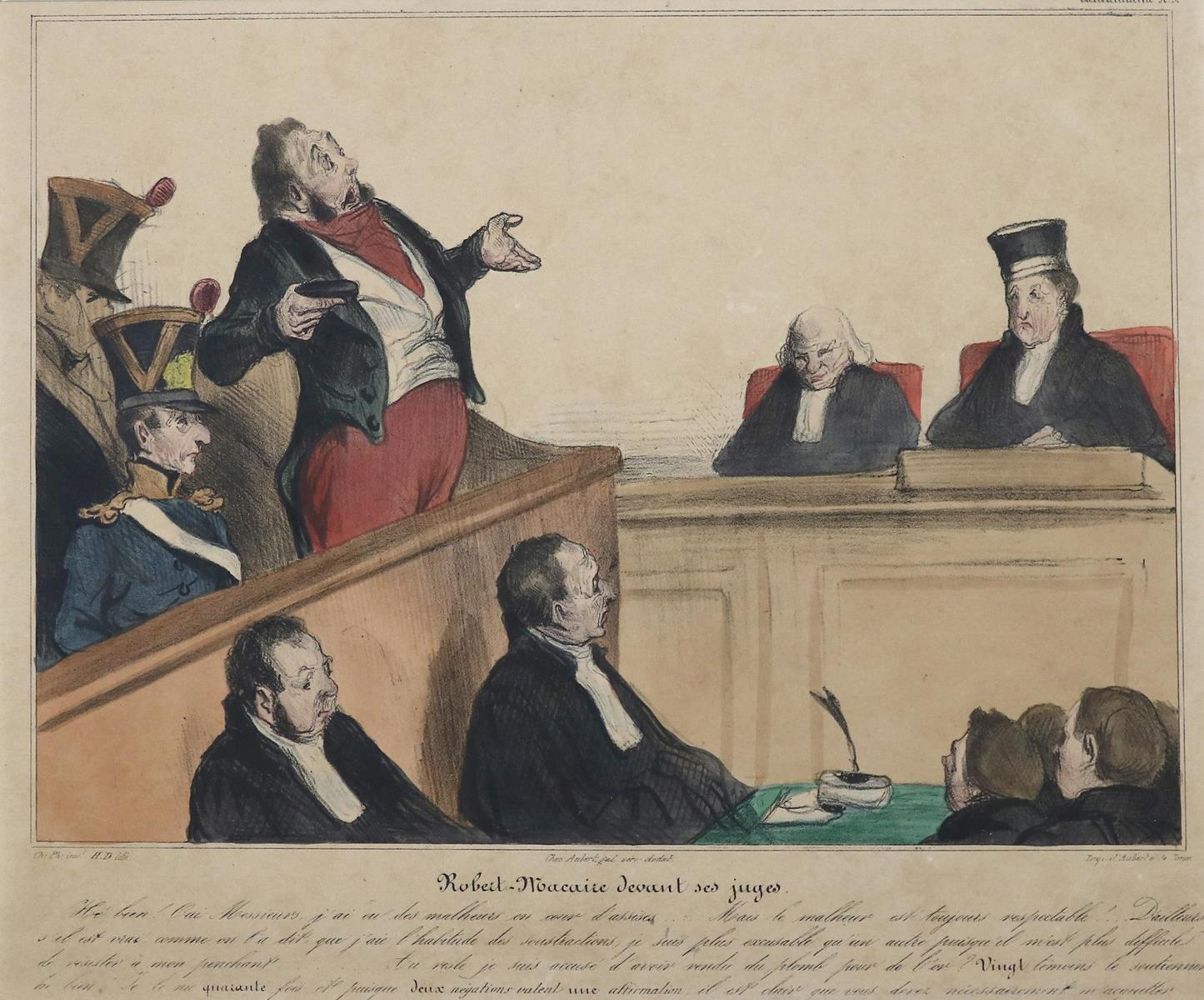 Große Abbildung Nr.1: 130-3963 Daumier, Honore.: (Künstlergraphik, Karikatur, Juridica und Kriminologie)