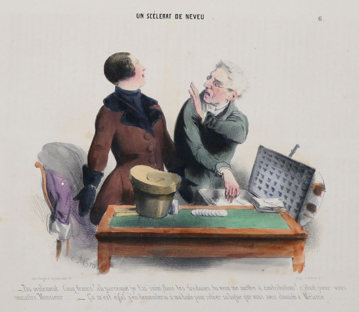 Große Abbildung Nr.2: 130-3963 Daumier, Honore.: (Künstlergraphik, Karikatur, Juridica und Kriminologie)