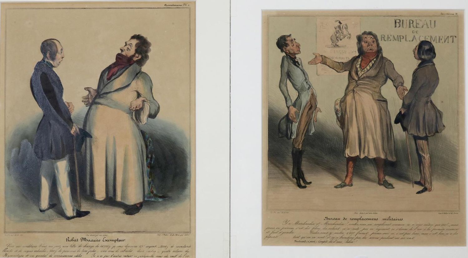 Große Abbildung Nr.2: 130-3964 Daumier, Honore.: (Künstlergraphik, Karikatur, Wirtschaft)