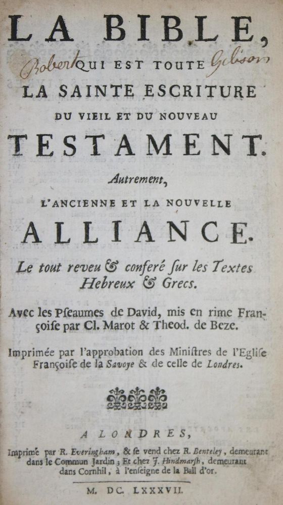 Große Abbildung Nr.2: 130-40 Biblia gallica.: (Bibeln)