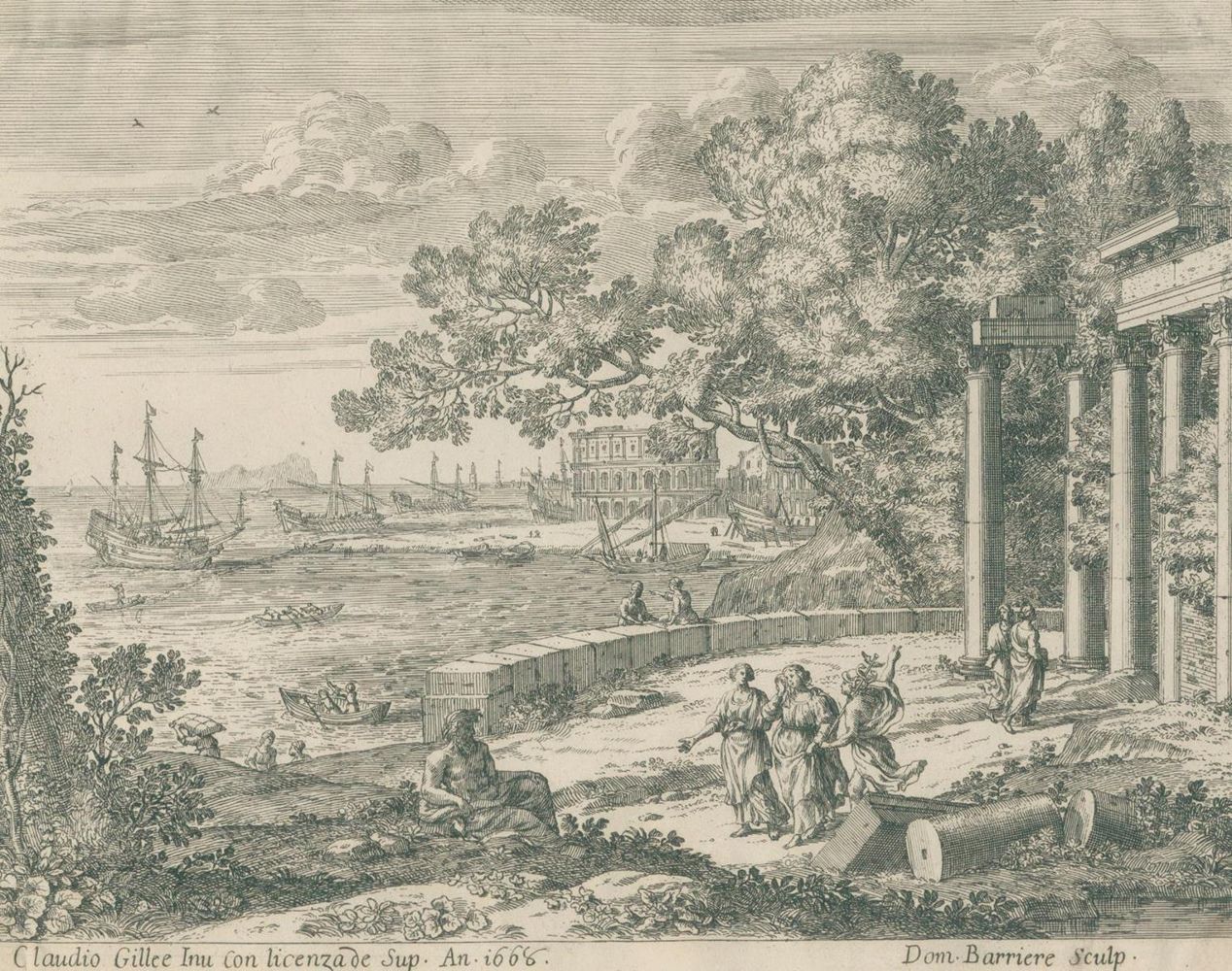 Große Abbildung Nr.1: 130-4074 Lorrain, Claude (d.i. Claude Gellée: (Künstlergraphik)
