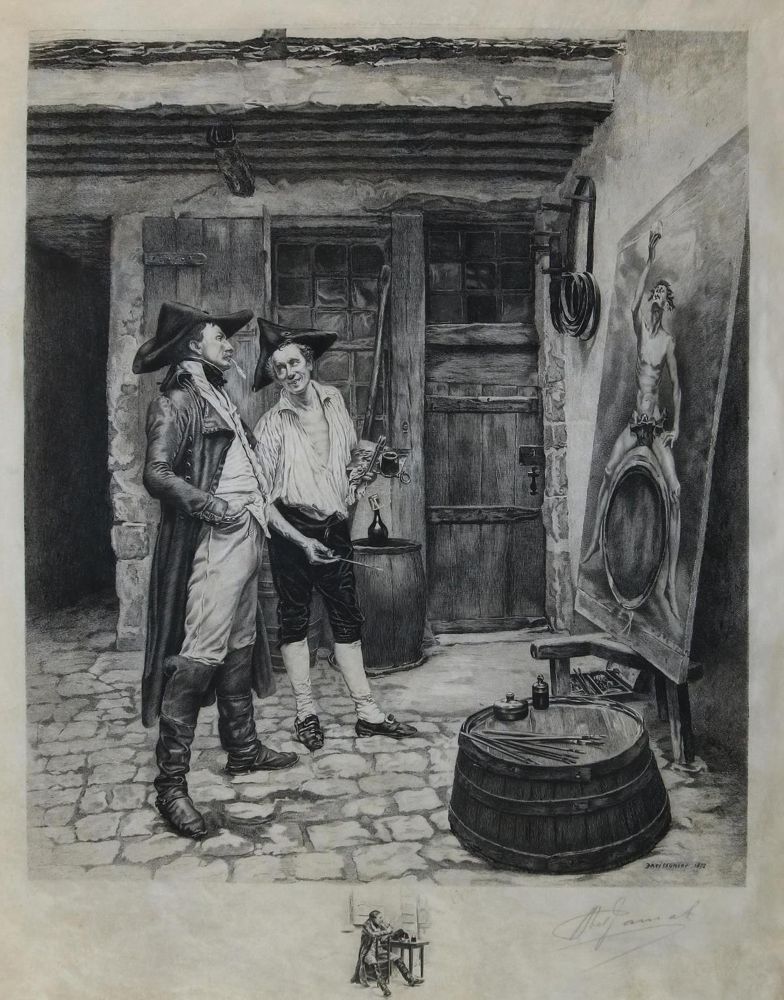 Große Abbildung Nr.1: 130-4111 Meissonier, Jean Louis Ernest: (Künstlergraphik)