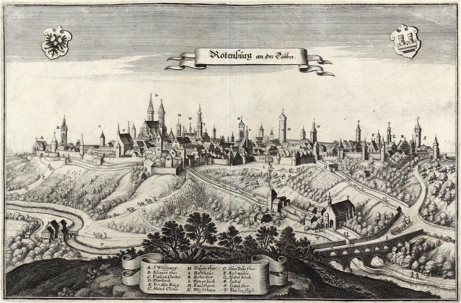 Große Abbildung Nr.1: 130-4277 Rothenburg ob der Tauber.: (Künstlergraphik)