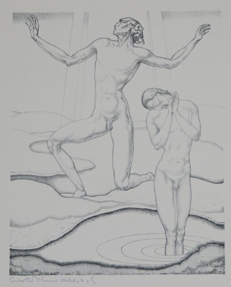 Große Abbildung Nr.2: 130-4345 Schwalbach, Carl: (Künstlergraphik)