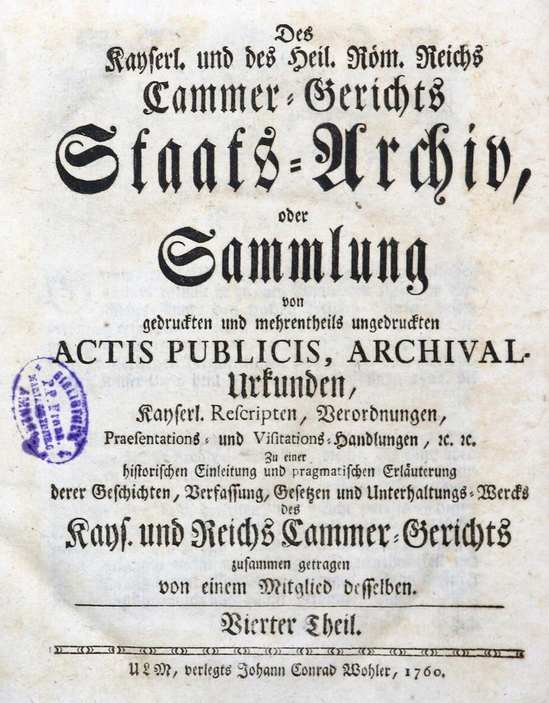 Große Abbildung Nr.1: 130-436 Staats-Archiv: (Juridica und Kriminologie)