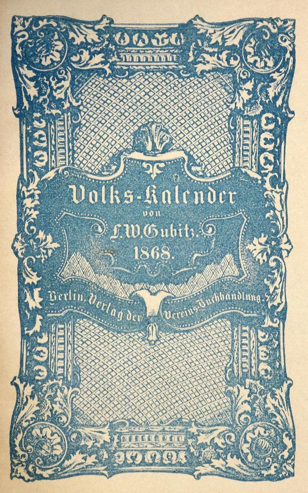 Große Abbildung Nr.1: 130-441 Gubitz,F.W. (Hrsg.): (Kalender)