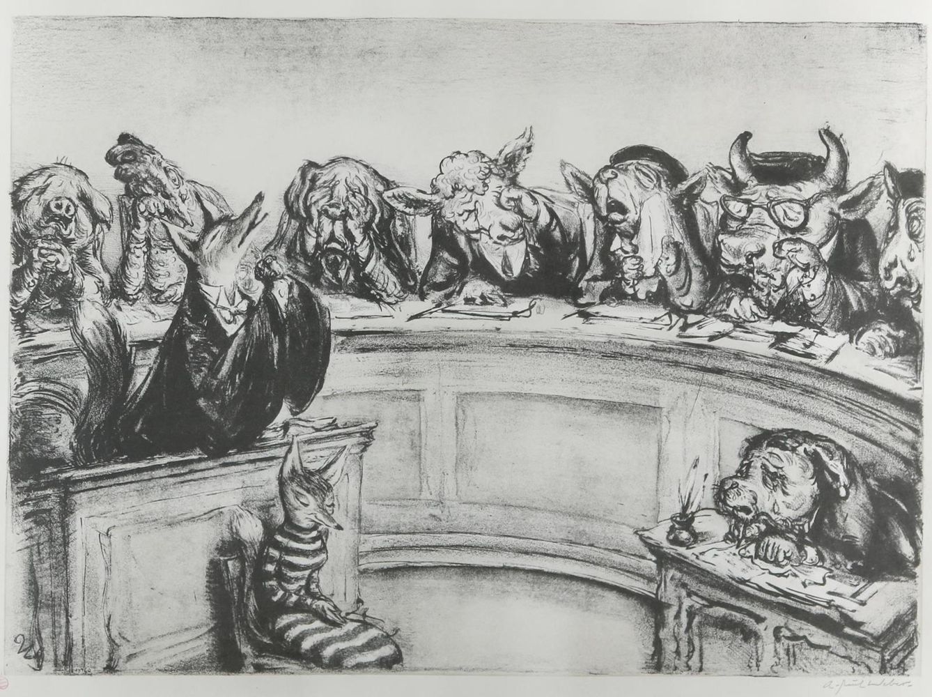 Große Abbildung Nr.1: 130-4464 Weber, A. Paul: (Künstlergraphik)