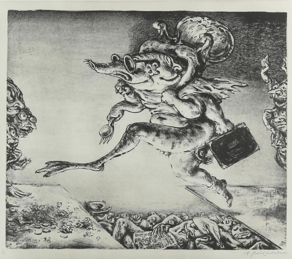 Große Abbildung Nr.1: 130-4467 Weber, A. Paul: (Künstlergraphik)