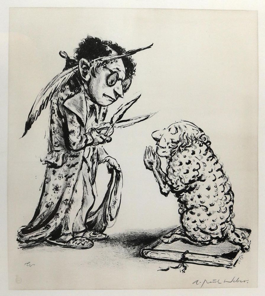 Große Abbildung Nr.3: 130-4468 Weber, A. Paul: (Künstlergraphik)