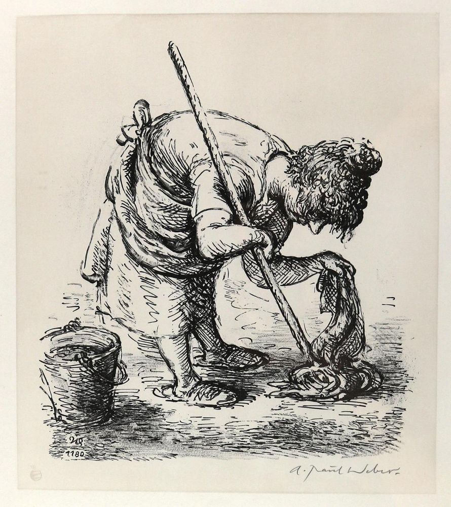 Große Abbildung Nr.1: 130-4473 Weber, A. Paul: (Künstlergraphik)