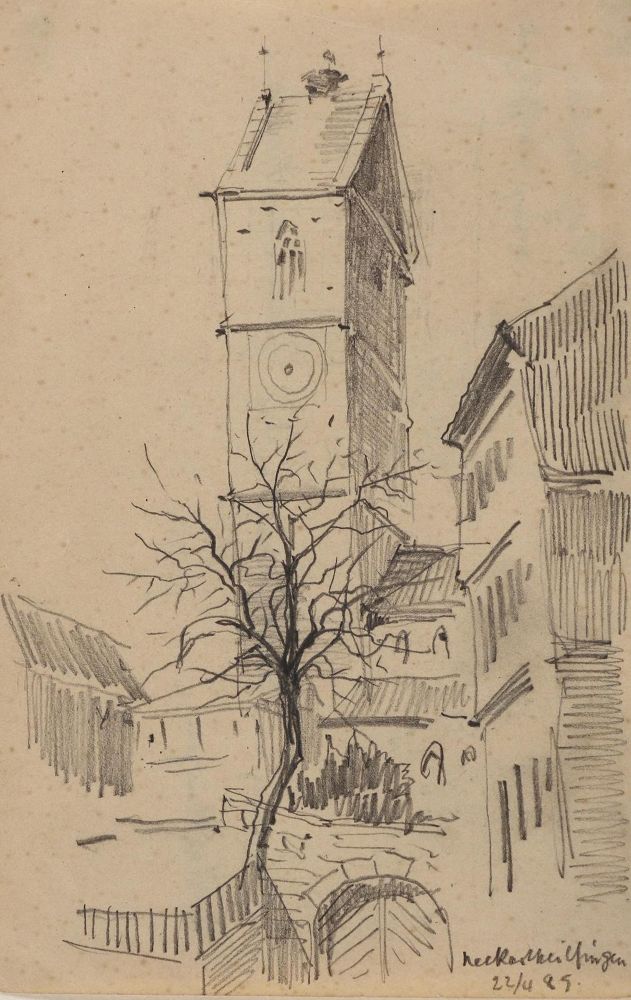 Große Abbildung Nr.2: 130-4476 Weil der Stadt.: (Künstlergraphik)