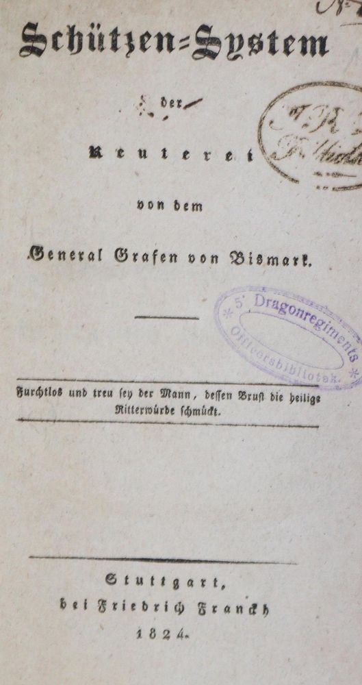 Große Abbildung Nr.1: 130-475 Bismarck,(F.W.)v.: (Militaria)