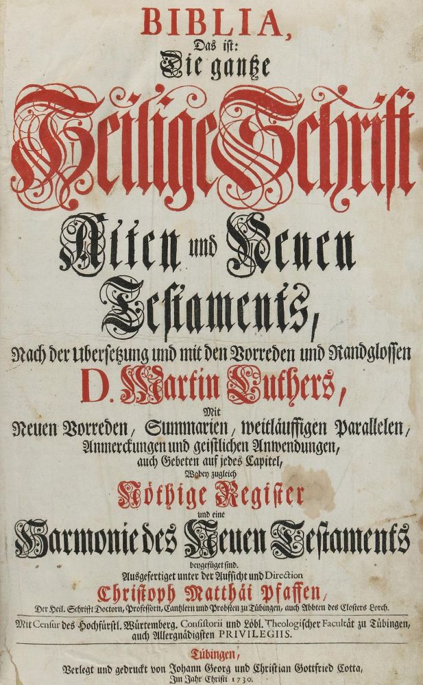 Große Abbildung Nr.3: 130-50 Biblia germanica.: (Bibeln)