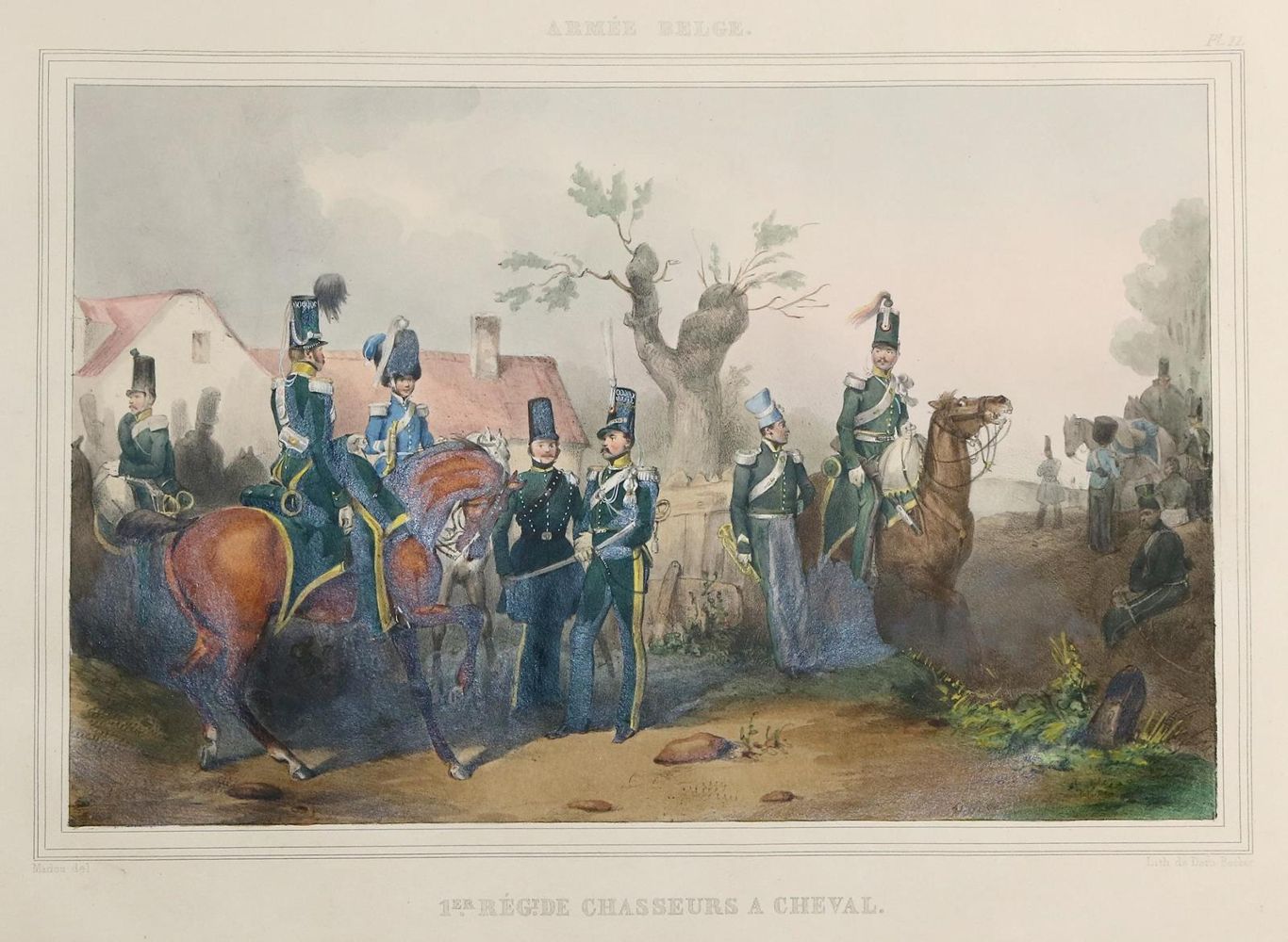 Große Abbildung Nr.2: 130-505 (Madou,J.B.).: (Militaria, Uniformen)