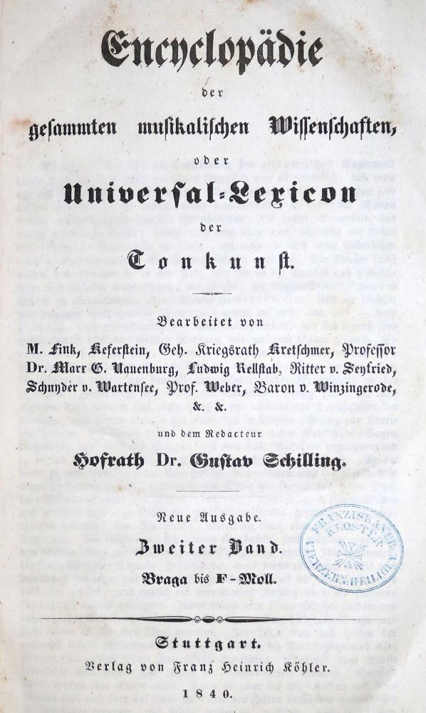 Große Abbildung Nr.1: 130-517 Encyclopädie: (Musik)