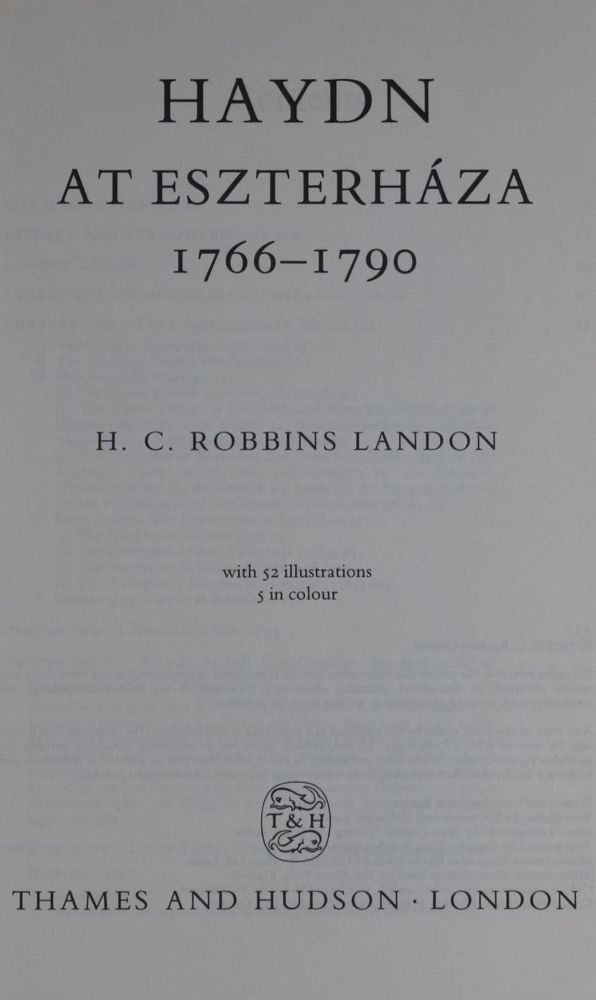 Große Abbildung Nr.1: 130-524 Landon,H.C.R.: (Musik, Haydn)