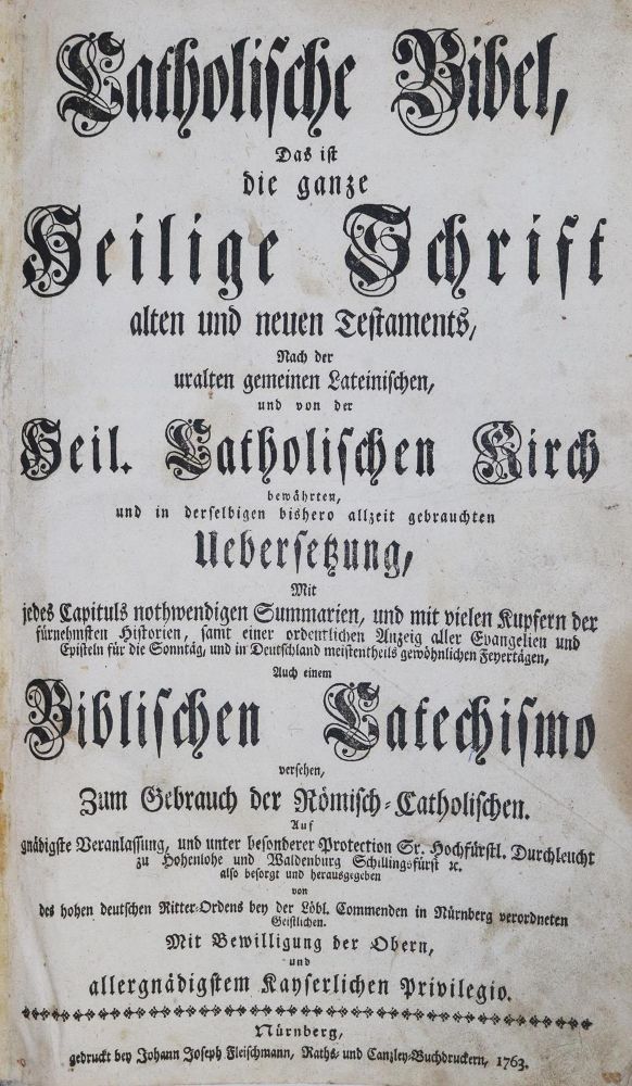 Große Abbildung Nr.1: 130-60 Biblia germanica.: (Bibeln)