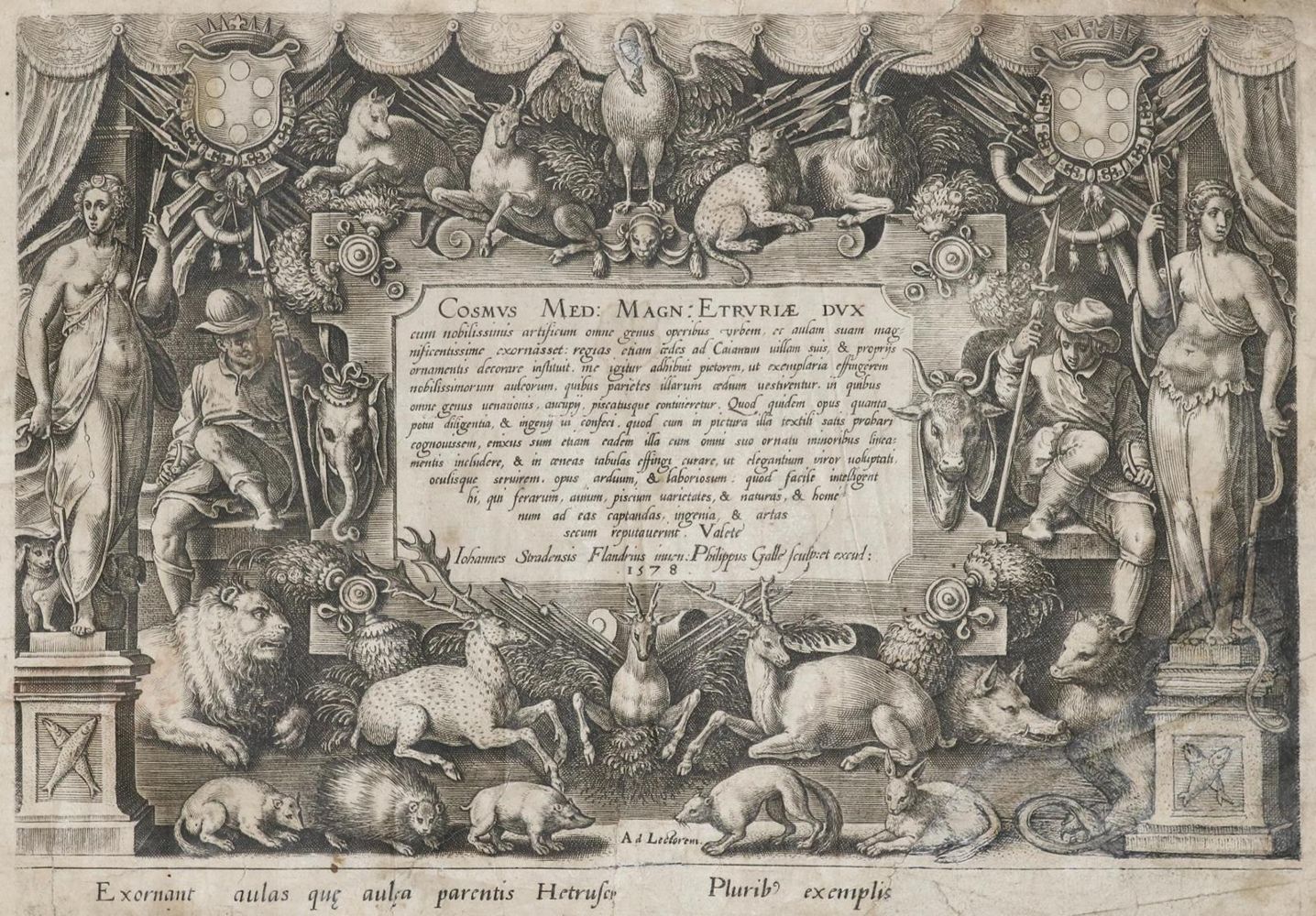 Große Abbildung Nr.1: 130-630 Stradanus,J. (d.i. J. van der Straet).: (Jagd)