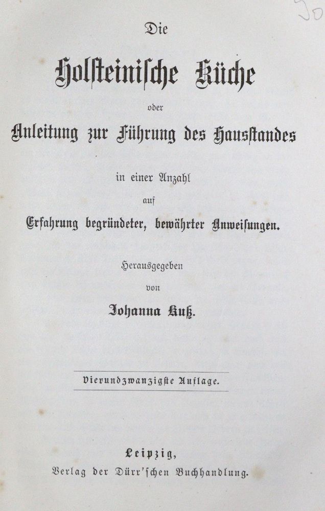 Große Abbildung Nr.1: 130-649 Kuß,J.: (Küche und Haushalt, Kochbücher)