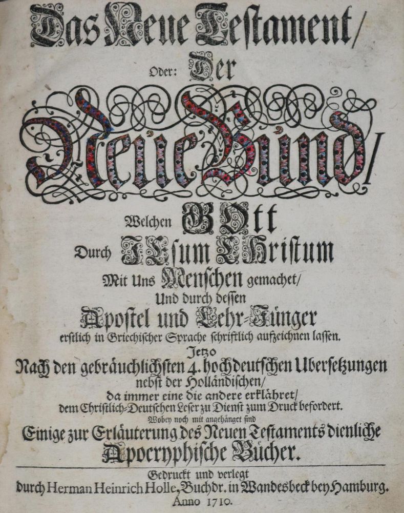 Große Abbildung Nr.1: 130-68 Biblia Pentapla.: (Bibeln)