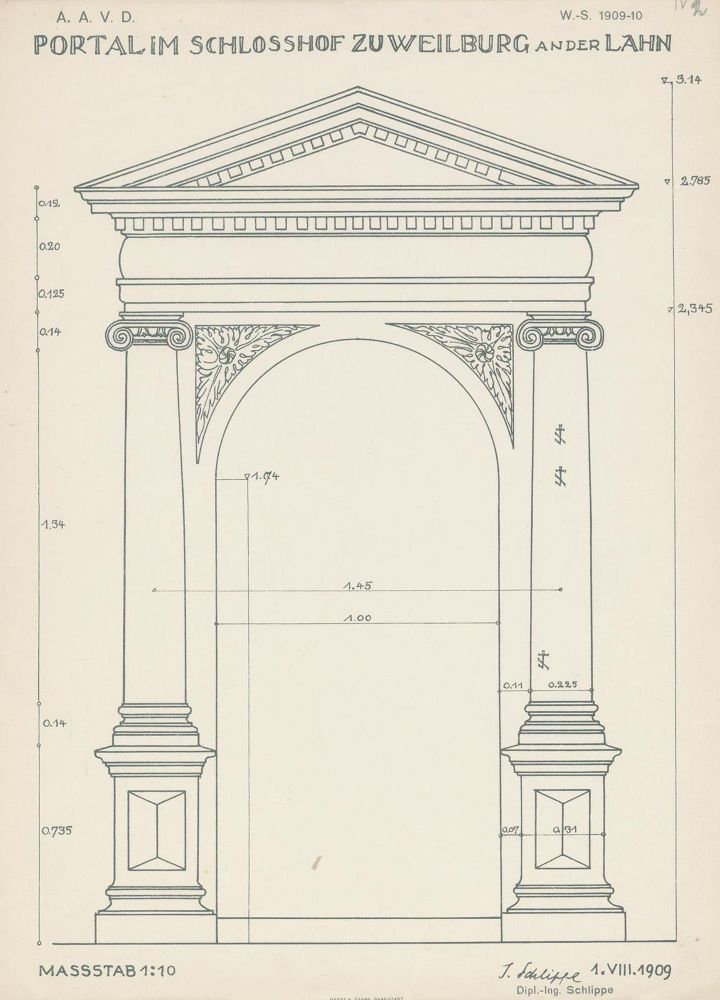 Große Abbildung Nr.3: 130-683 Schlippe, Joseph: (Architektur)