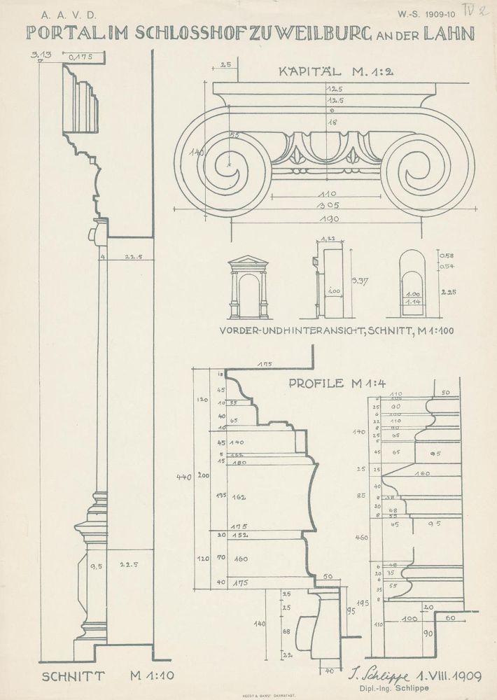 Große Abbildung Nr.4: 130-683 Schlippe, Joseph: (Architektur)