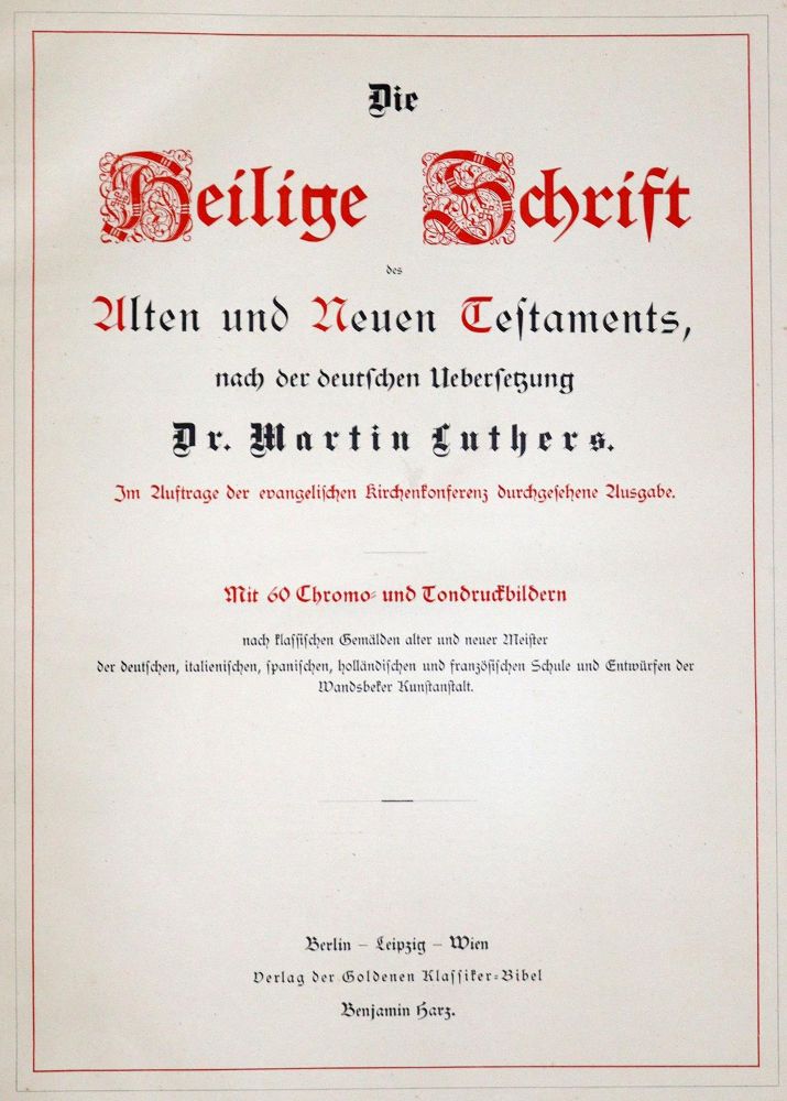 Große Abbildung Nr.1: 130-73 Goldene Klassiker-Bibel.: (Bibeln)