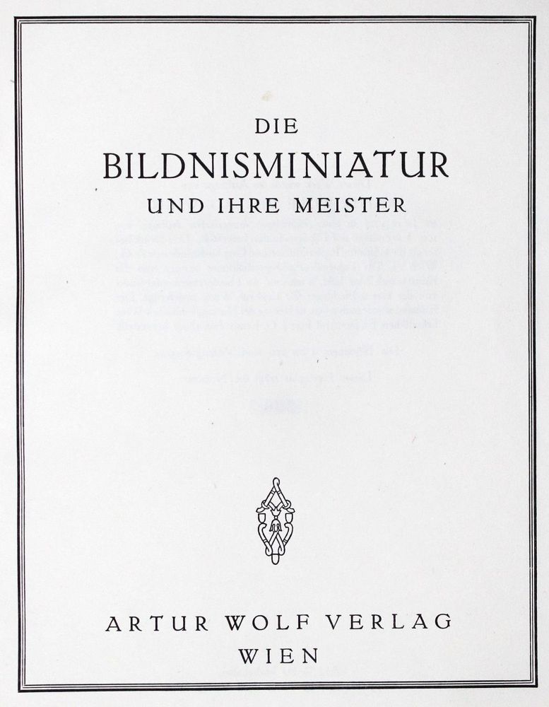 Große Abbildung Nr.1: 130-743 Bourgoing,J.de.: (Miniaturen)