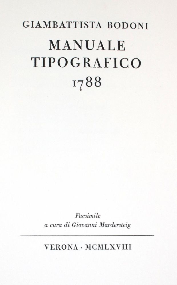 Große Abbildung Nr.2: 130-791 Bodoni,G.B.: (Bodoni)