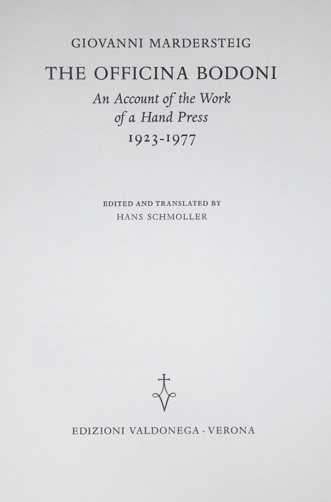 Große Abbildung Nr.1: 130-793 Mardersteig,G.: (Bodoni)