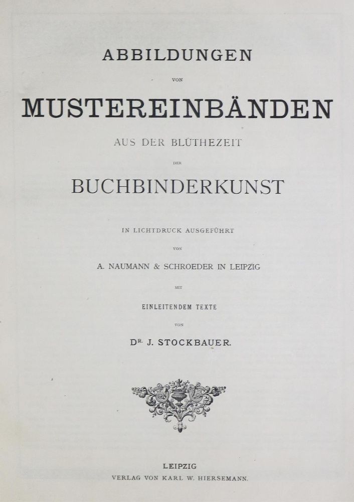 Große Abbildung Nr.1: 130-804 Stockbauer,J.: (Einband)