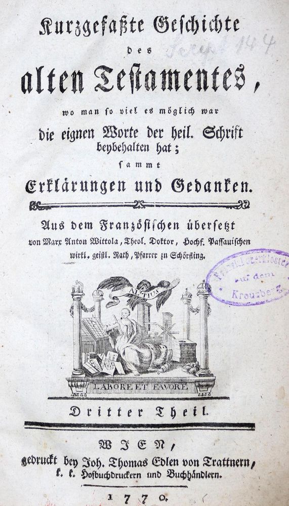 Große Abbildung Nr.1: 130-81 Wittola,M.A.: (Bibeln)