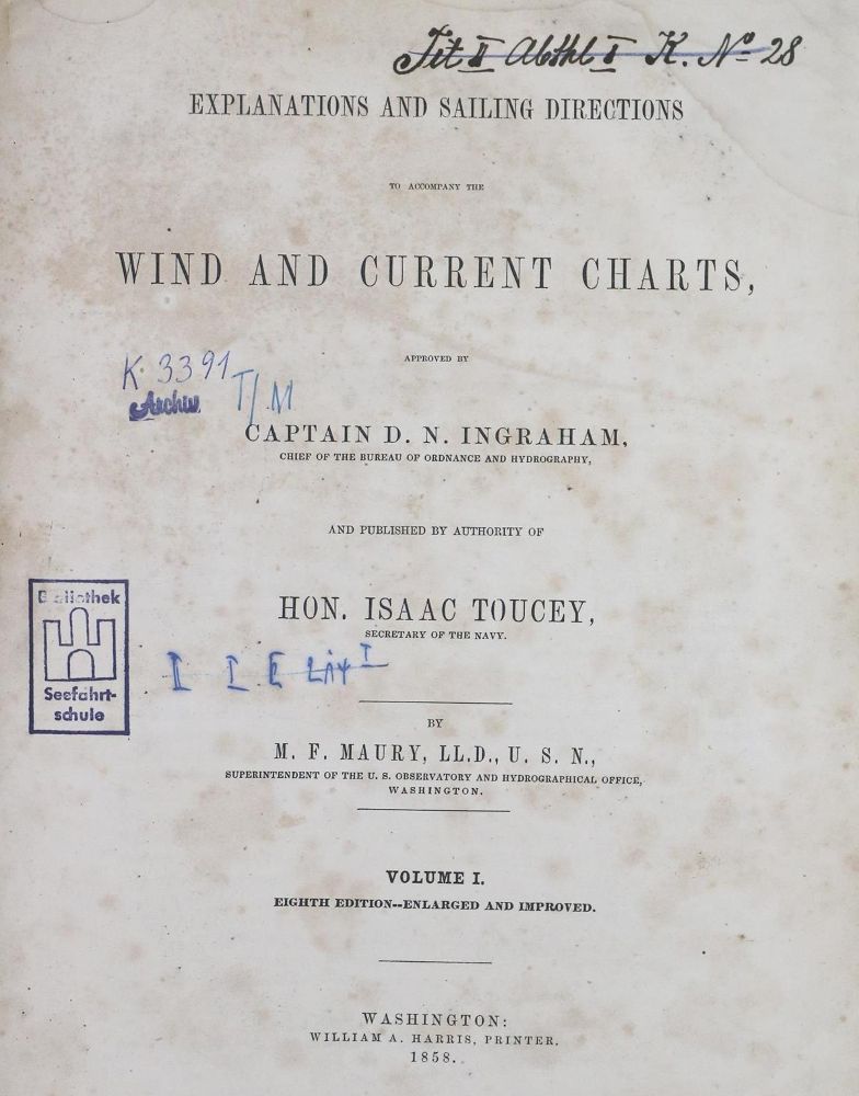 Große Abbildung Nr.1: 130-837 Toucey,I. u. M.F.Maury.: (Kartographie)