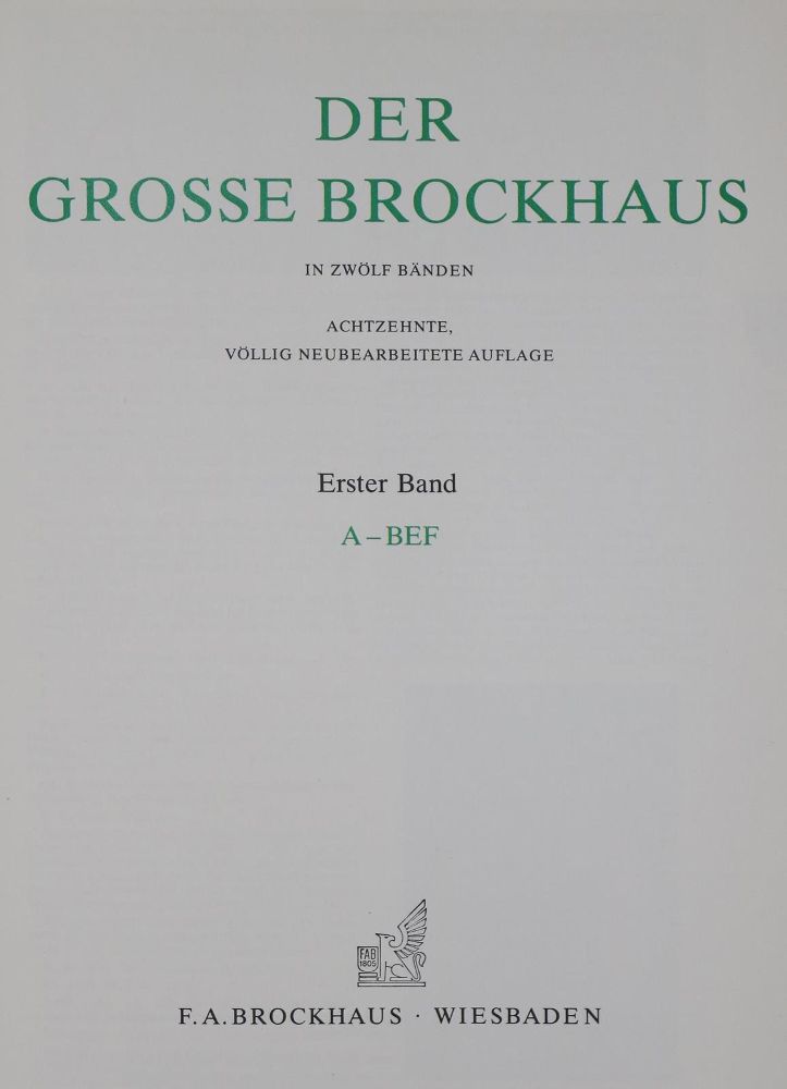 Große Abbildung Nr.1: 130-849 Große Brockhaus, Der.: (Lexika - Wörterbücher - Sprachwissenschaften)