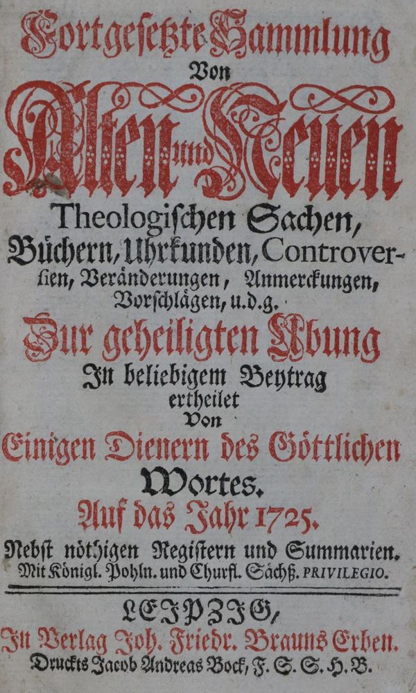 Große Abbildung Nr.1: 130-854 (Loescher,V. u.a.).: (Bibliographie und Buchwesen)