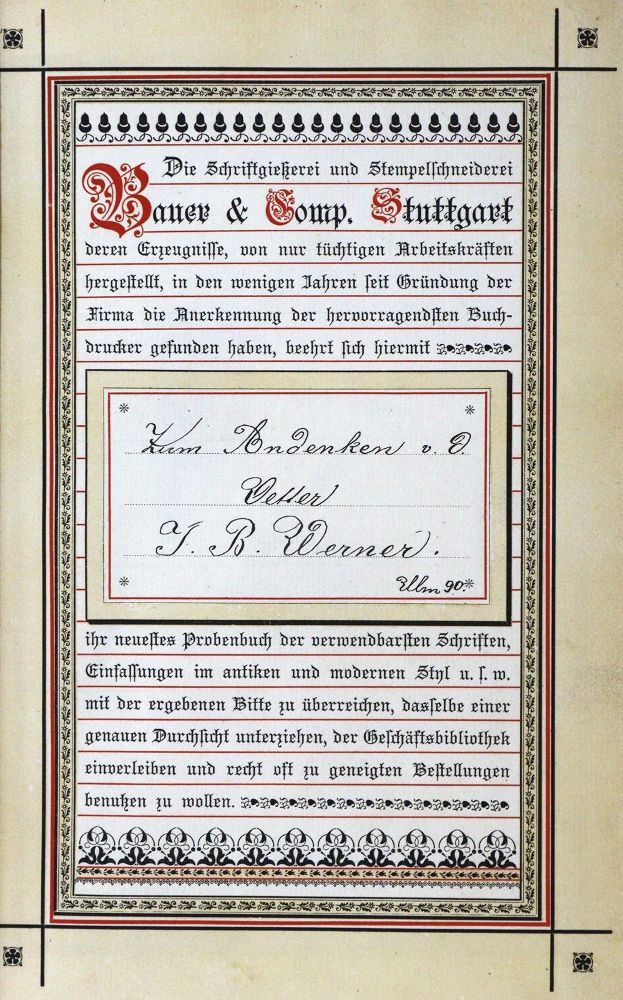 Große Abbildung Nr.1: 130-876 Bauer & Co.: (Typographie und Kalligraphie)