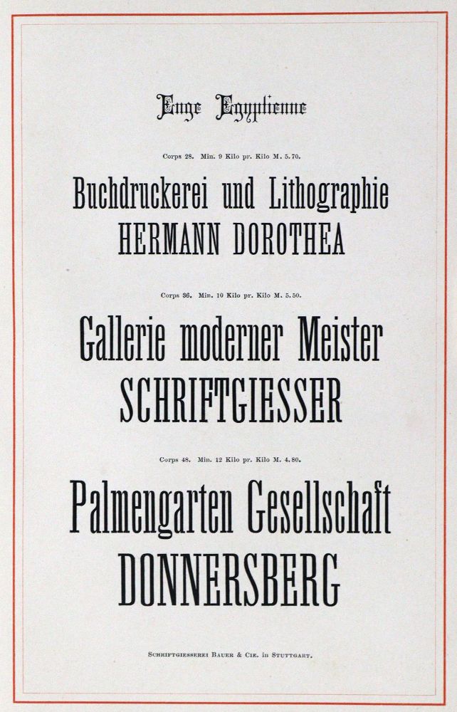 Große Abbildung Nr.2: 130-876 Bauer & Co.: (Typographie und Kalligraphie)