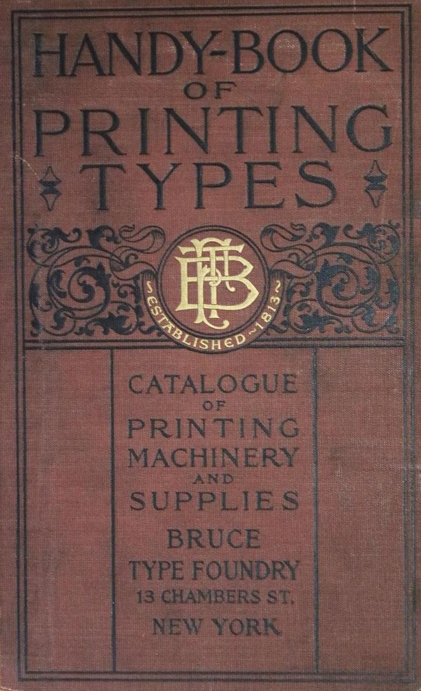 Große Abbildung Nr.1: 130-883 Bruce Type Foundry.: (Typographie und Kalligraphie)