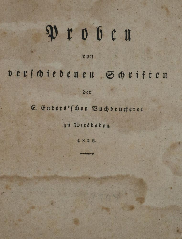 Große Abbildung Nr.1: 130-889 Enders,E.: (Typographie und Kalligraphie)