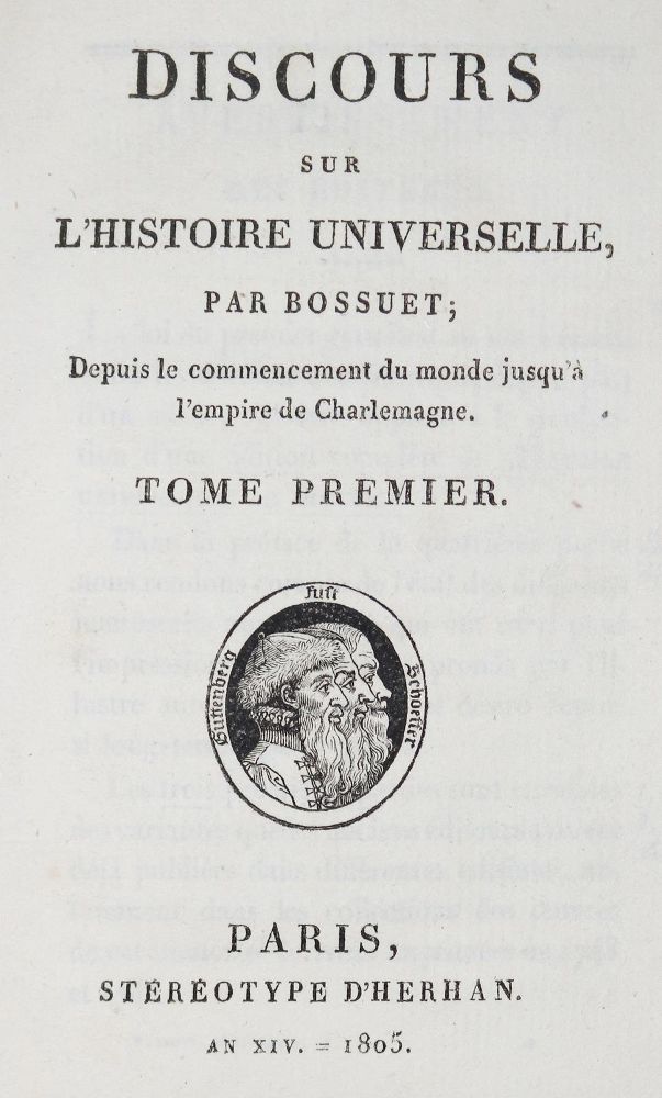 Große Abbildung Nr.1: 130-89 Bossuet,J.B.: (Alte Drucke, Handschriften und Theologie)