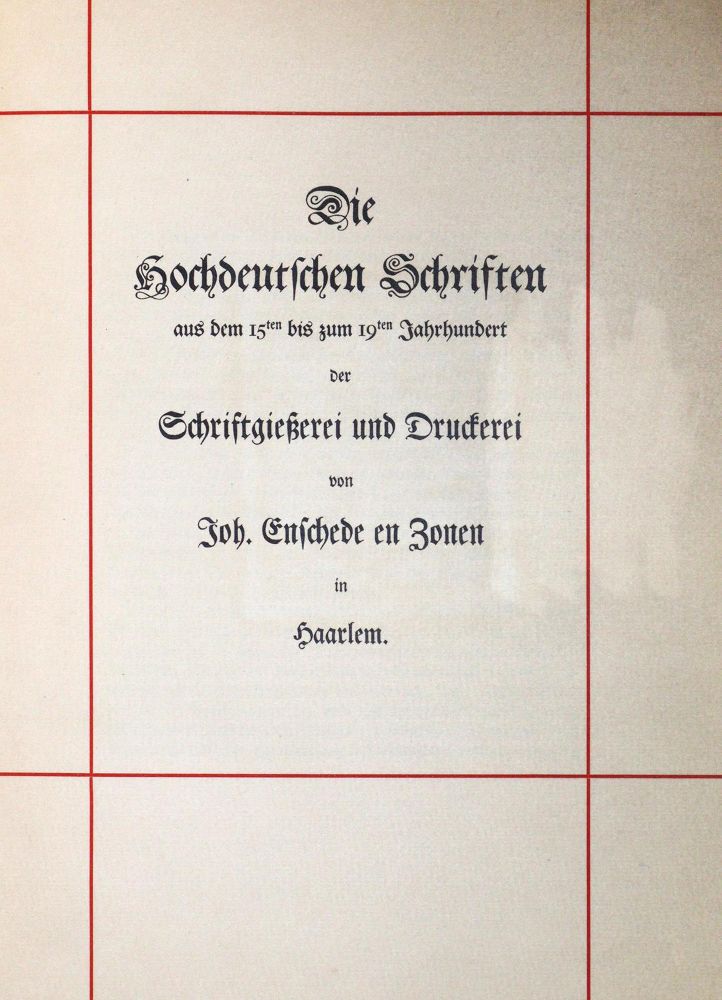 Große Abbildung Nr.1: 130-890 Enschede en Zonen,J.: (Typographie und Kalligraphie)