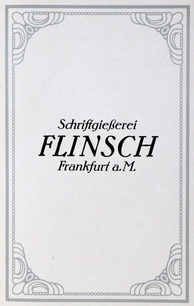 Große Abbildung Nr.1: 130-894 Flinsch.: (Typographie und Kalligraphie)