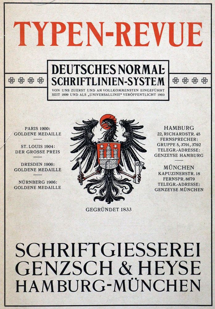 Große Abbildung Nr.1: 130-898 Genzsch & Heyse.: (Typographie und Kalligraphie)