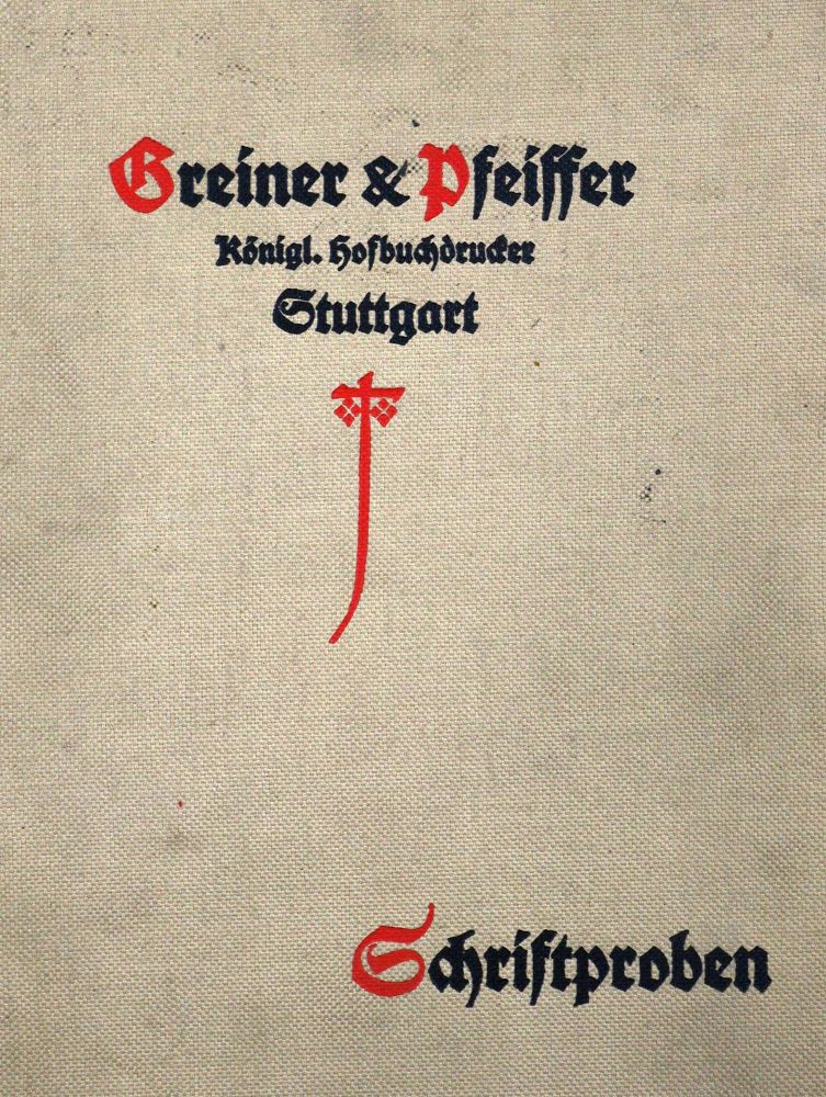Große Abbildung Nr.1: 130-904 Greiner & Pfeiffer.: (Typographie und Kalligraphie)
