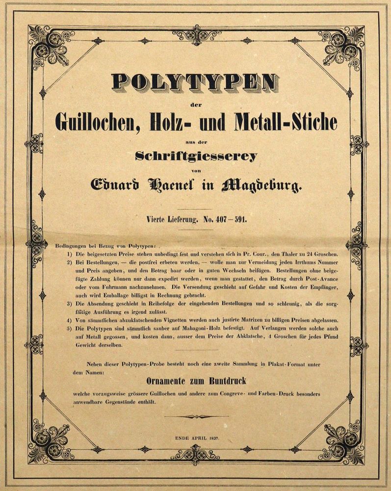 Große Abbildung Nr.1: 130-905 Haenel,E.: (Typographie und Kalligraphie)