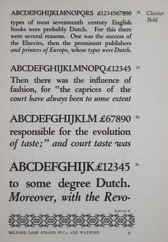 Große Abbildung Nr.4: 130-906 Hazell, Watson & Viney.: (Typographie und Kalligraphie)