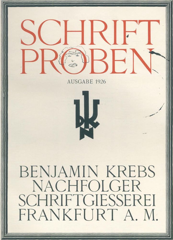 Große Abbildung Nr.1: 130-916 Krebs,B.: (Typographie und Kalligraphie)