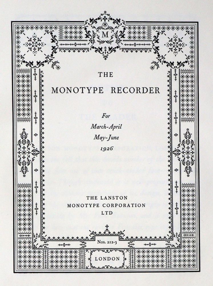 Große Abbildung Nr.1: 130-919 Lindsay Type Foundry.: (Typographie und Kalligraphie)