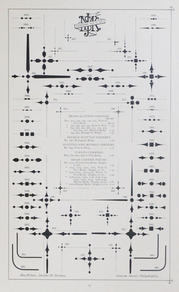 Große Abbildung Nr.2: 130-922 MacKellar, Smiths and Jordan Co.: (Typographie und Kalligraphie)